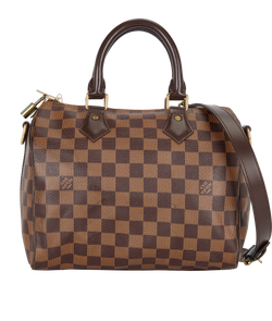 Speedy Bandouliere 25, Canvas, Damier Ebene, MB2196, B/DB/L/K/S/RCT, 3*